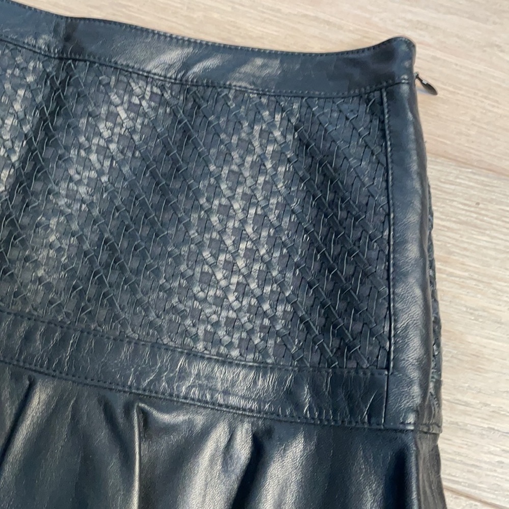 Robert Rodriguez Black Mini Skirt with Pleated Hem - Picture 4 of 6